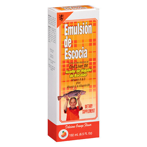 Emulsion De Escocia Cod Liver Oil Orange 6.5 oz